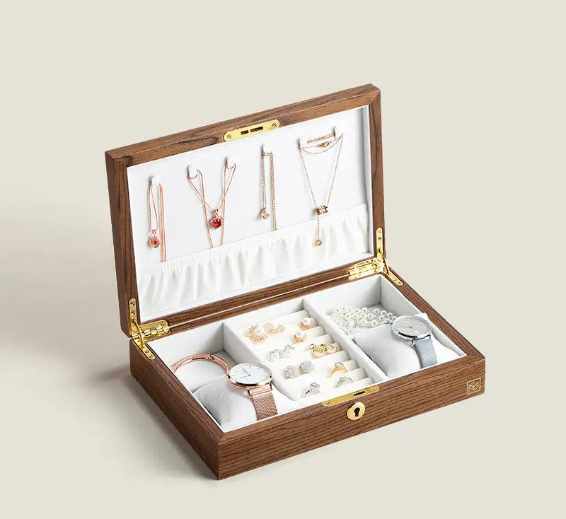 Chic Wood Jewelry Organizer