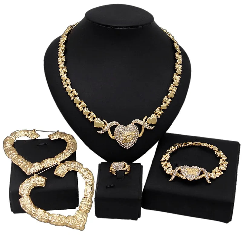 Glam Gold Bridal Set