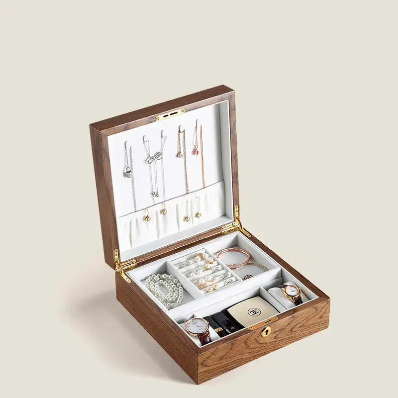 Chic Wood Jewelry Organizer