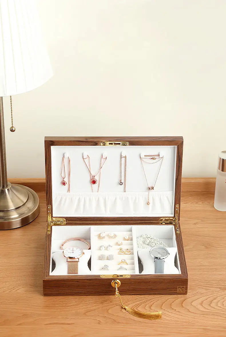 Chic Wood Jewelry Organizer