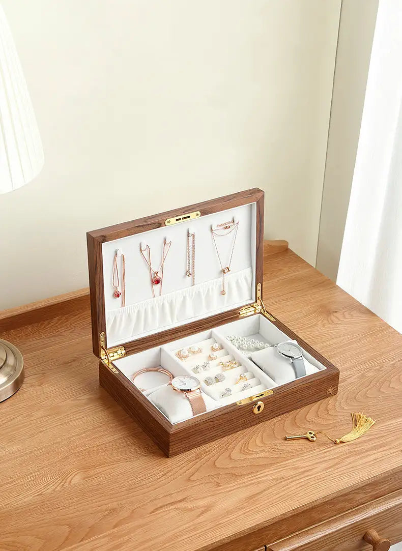 Chic Wood Jewelry Organizer