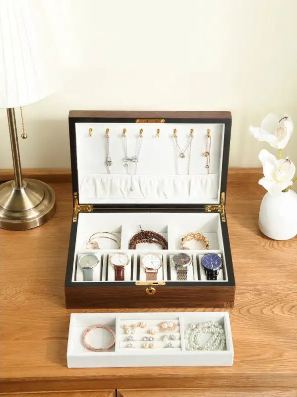 Chic Wood Jewelry Organizer